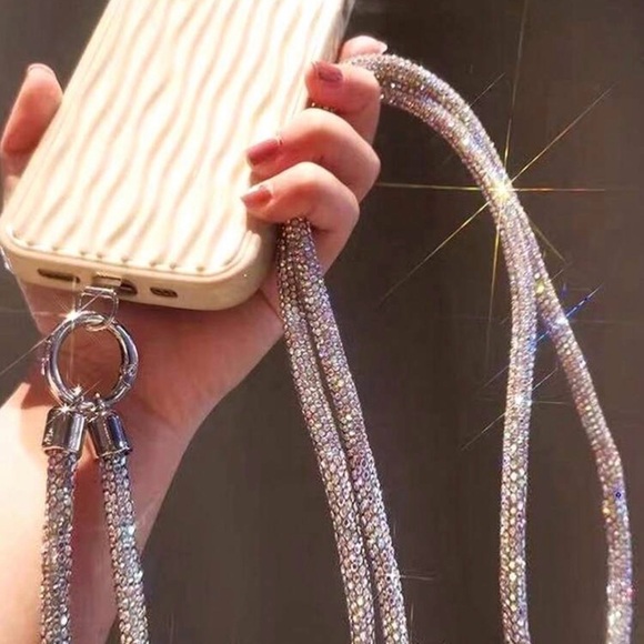 Multicolor Crystal phone tether - Picture 2 of 2